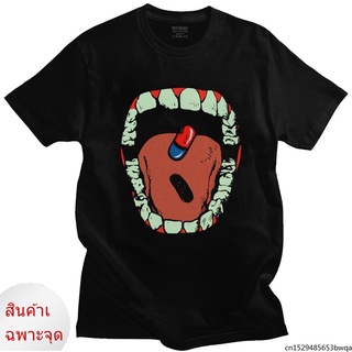 เสื้อยืดแขนสั้นพิมพ์ลาย Neo Tokyo Akira Mouth แฟชั่นผู้ชาย