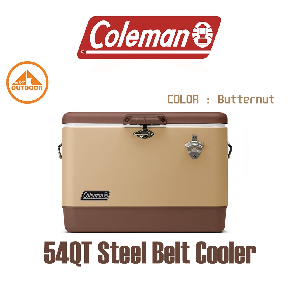 Coleman 54QT Steel Belted Cooler #Butternut new 2022