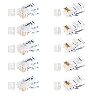 หัวแลน Link PLUG CAT6 RJ45 รุ่น US-1002 ตัวผู้ 2 layer w/bar แท้ศูนย์ (1 ถุง / 10 ชิ้น)