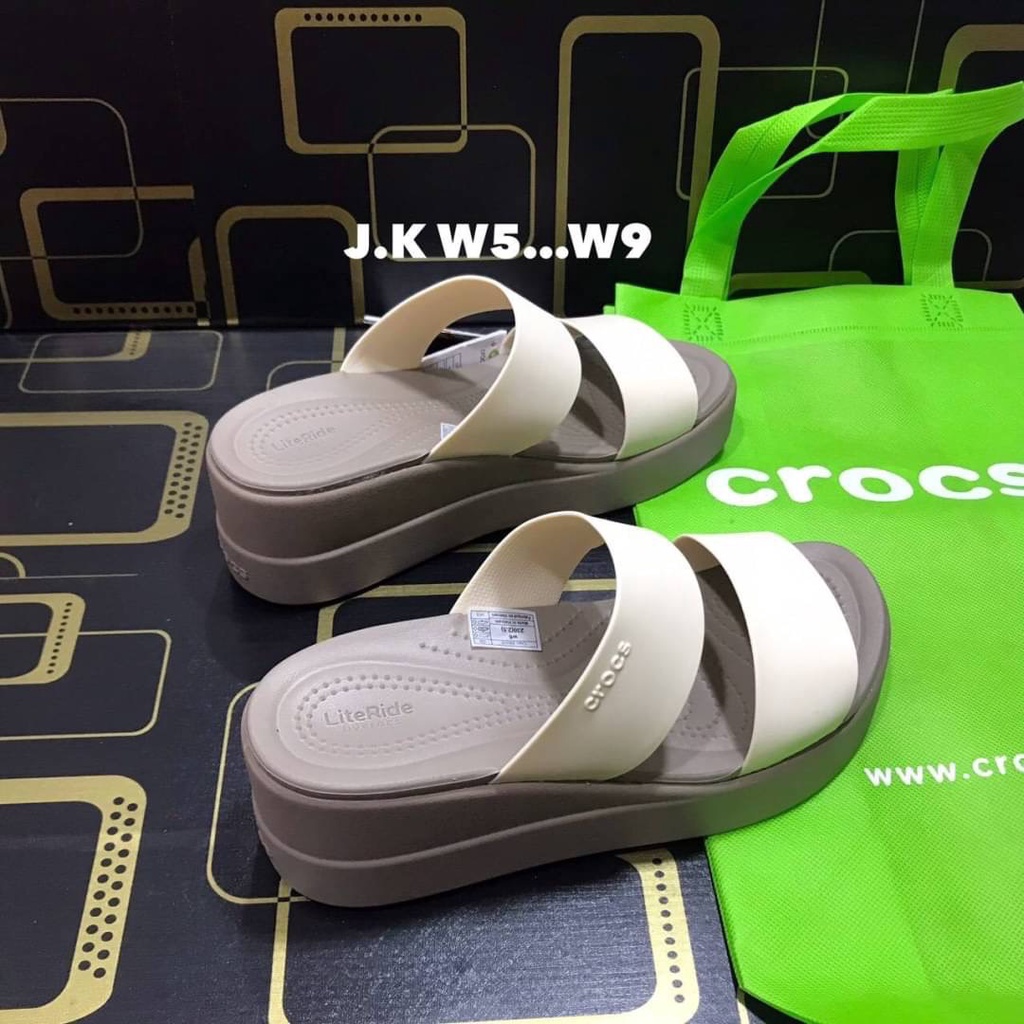 CROCS Brooklyn Mid รองเท้าส้นสูงผู้หญิง หนุมๆไส่สบาย มีหลายสี ไซส์ W5--W9🚛พร้อมส่ง🚛