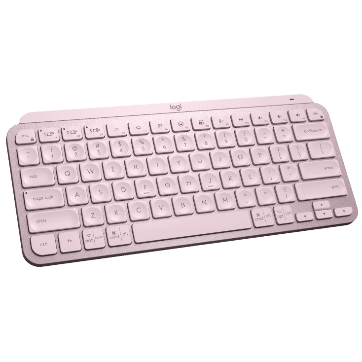 WIRELESS KEYBOARD  LOGITECH MX KEYS MINI สีชมพู Wireless (EN)- ของแท้ประกันศูนย์ไทย 6 เดือน