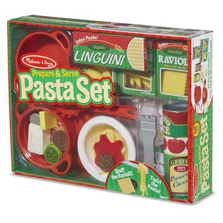 ชุดของเล่นทำพาสต้าบทบาทสมมุติ มาพร้อมอุปกรณ์ครบครัน 58 ชิ้นแบรนด์ Melissa &amp; Doug Prepare &amp; Serve Pasta Set