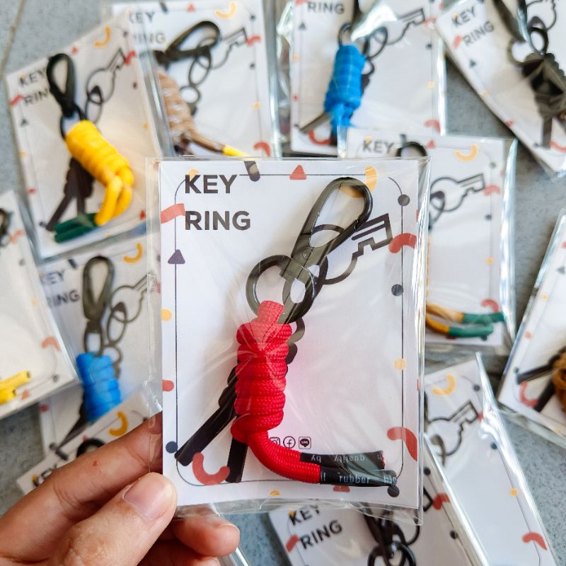 HM Keyring พวงกุญแจ ห้อยหางซิป ห้อยแต่งกระเป๋า keychain ‘มี 20 สี’