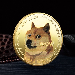 Dogecoin DOGE BTC ETH ADA SHIB Bitcoin เหรียญที่ระลึก ชุดสกุลเงินต่างประเทศ ของขวัญสะสม