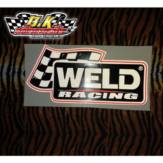 สติกเกอร์​สะท้อน​แสง​ WELD racing