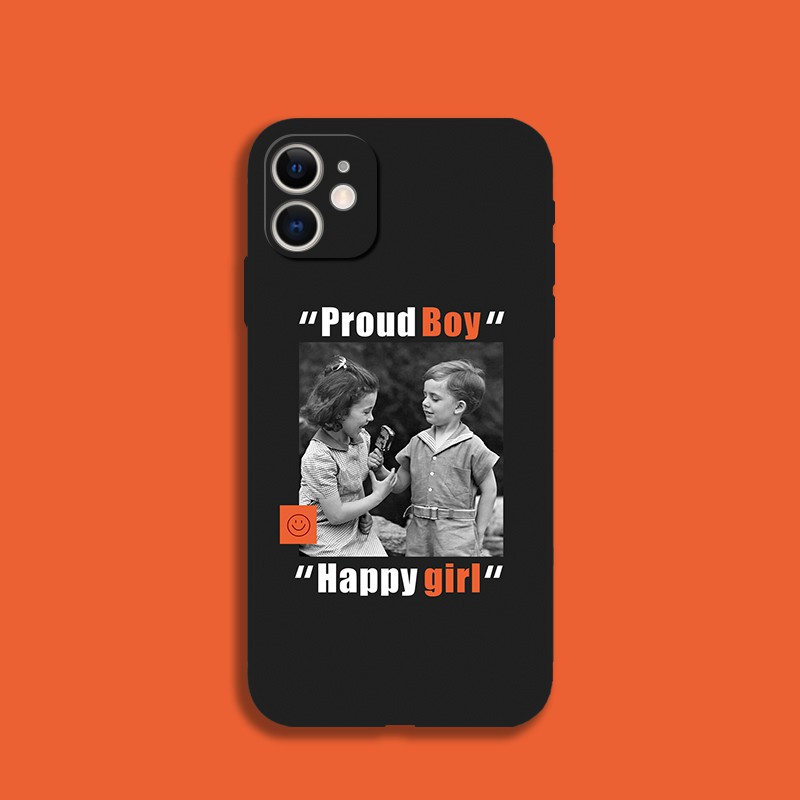 เคสโทรศัพท์มือถือ Tpu แบบนิ่ม ลายตลก สีดํา สําหรับ IPhone 12 mini 11 13 Pro 14 15 Pro XS Max Xr X 6s 7 8 Plus Se2