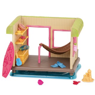 LIL WOODZEEZ TIKI HUT PLAYSET - เซ็ตกระท่อมชายหาดสำหรับตุ๊กตา