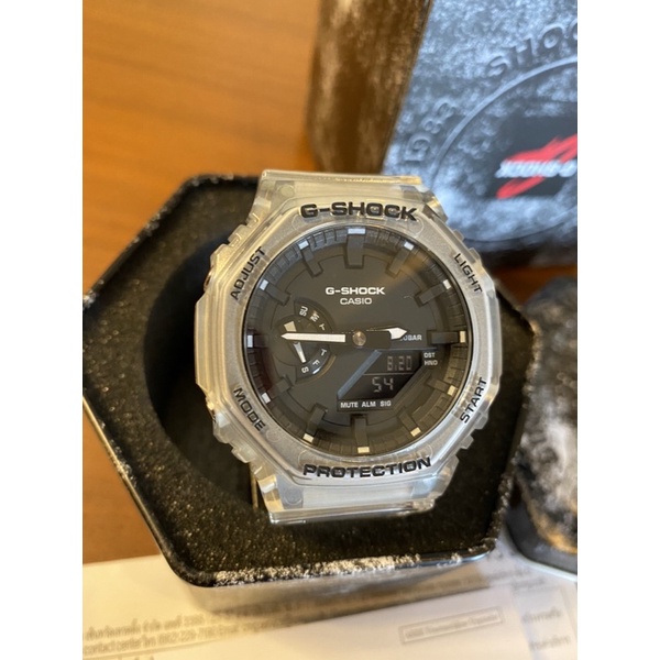 นาฬิกา  casio G-shock GA-2001 สีพิเศษตัวใส ประกัน cmg