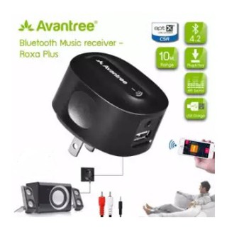 Avantree ตัวรับสัญญาณเสียงด้วยบลูทูธ 4.2 แบบเสียบปลัํกรับสัญญาณจากสมาร์ทโฟนได้มีช่องUSB1Aใช้งานกับลำโพงธรรมดาด้วยสาย AUX