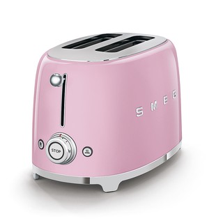 [0% 10 เดือน] เครื่องปิ้งขนมปัง smeg รุ่น TSF01PKEU สีชมพู