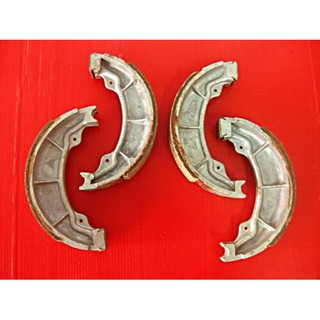 HONDA C92 CA92 C95 CA95 CA160 FR&amp;RR BRAKE SHOES SET (P/N 45120-200-000) "NEW" // ผ้าเบรก ผ้าเบรกหน้าหลัง สินค้าคุณภาพดี