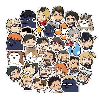 สติกเกอร์ การ์ตูน Haikyuu ! สําหรับตกแต่งสมุดภาพ 40 ชิ้น