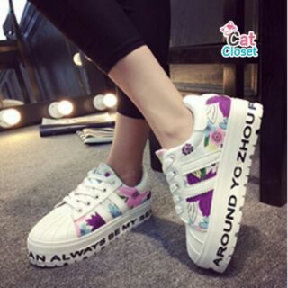 พร้อมส่งรองเท้าผ้าใบแฟชั่น