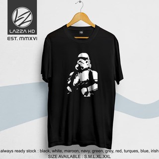 เสื้อยืดผ้าฝ้ายเสื้อยืด พิมพ์ลาย Star Wars DistroL XL  XXL 3XL