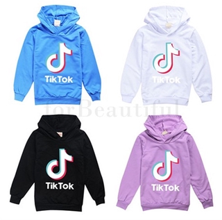 เสื้อกันหนาวมีหมวก Tiktok Tops Tik Tok 2-15 Y / 100 ซม . - 170 ซม .