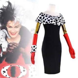 พร้อมส่งในไทย ชุดครูเอลล่า Disneys Cruella ครูเอลล่า ชุดCruella cp18.2/wc41