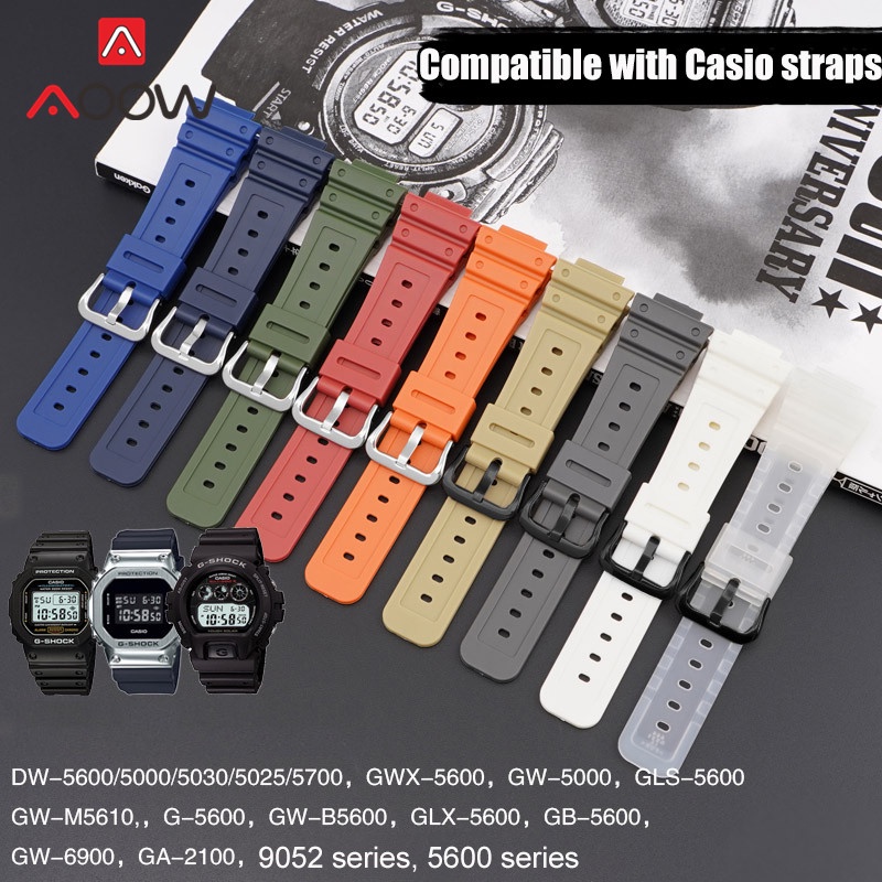 สายนาฬิกาข้อมือ สายยางสเตนเลส TPU แบบเปลี่ยน สําหรับ Casio G-SHOCK DW-5600 GW-M5610 GW-B5600 GA-2100