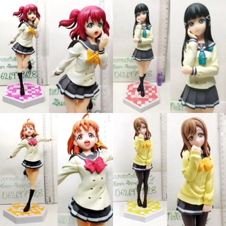 (แท้/มือ1,2)  Furyu Love Live! Sunshine!! Ruby Kurosawa,Kunikida Hanamaru,Chika​ Takami​ Sss Figure โมเดล คุโรซาวะ รูบี้