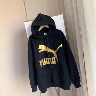 🔥ราคา 139฿🔥รหัส ก540 เสื้อ Hoodie สกีนพูม่าสีดำ