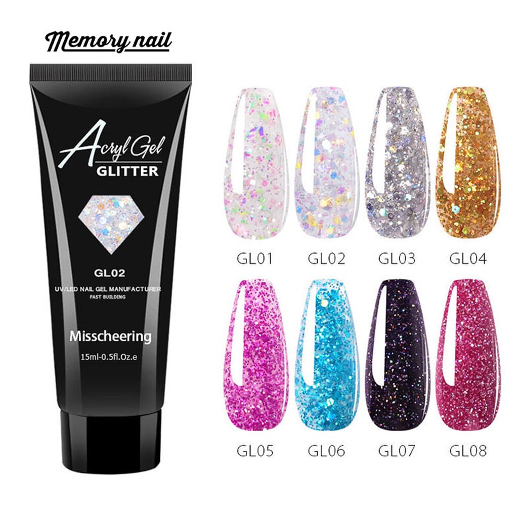(MCR-V3) ชุดต่อเล็บ Poly Gel รุ่นกากเพชร ทั้งเซต ยกชุด พร้อม ทำเล็บโพลีเจลได้เลย เซตโพลี่เจล polygel รุ่นกลิตเตอร์ Gl… ราคา ถูกที่สุด ดีลบีเคเค แกลเลอรีภาพที่ 9