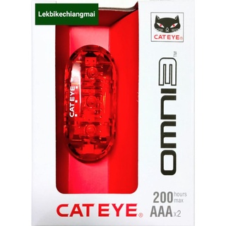 CATEYE ไฟท้ายกะพริบรุ่น OMNI 3 Model TL-LD135-R สีแดงTail Light