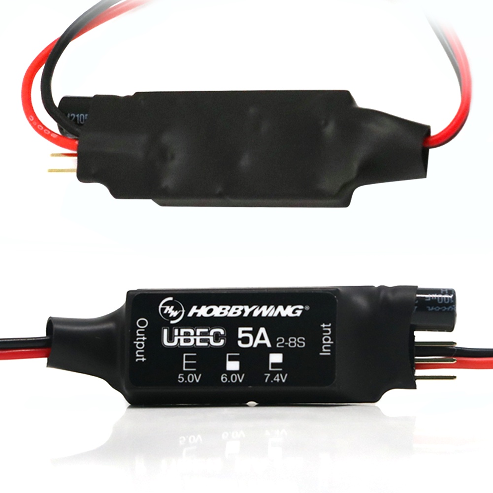 Hobbywing 5A Ubec โมดูลควบคุมแรงดันไฟฟ้าสูง V2 2-8S 5V 6V 7.4V 5A ปรับได้ สําหรับรถบังคับ