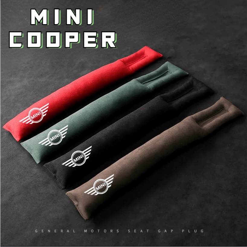 MINI COOPER LOGO seat Alcantara material gap plug COUNTRYMAN JCW CLUBMAN F54 F55 F56 F57 F58 F60 R55 R57 R58 R60 car seam leak-proof main driver's seat trim