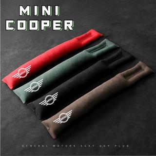 MINI COOPER LOGO seat Alcantara material gap plug COUNTRYMAN JCW CLUBMAN F54 F55 F56 F57 F58 F60 R55 R57 R58 R60 car seam leak-proof main drivers seat trim