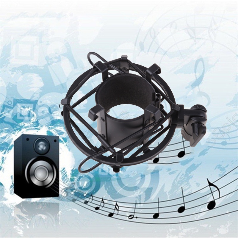 WU ขาตั้งไมโครโฟน Shock Mount Clip Holder สําหรับ Audo Technica ATR 2500 AT2020 AT2035