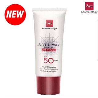 BSC CRYSTAL AURA SUNSCREEN SPF50 25กรัมครีมกันแดดบีเอสซี