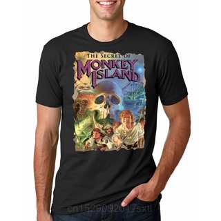 tshirtเสื้อยืดคอกลมฤดูร้อนเสื้อยืดลําลอง แขนสั้น พิมพ์ลาย The Secret Of Monkey Island แฟชั่นฤดูร้อน สําหรับผู้ชาย ไซซ์ X