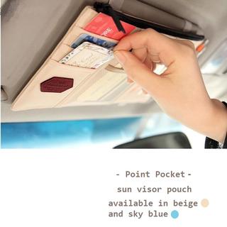 Point Pocket ที่จัดเก็บสิ่งของติดที่บังแดดในรถยนต์