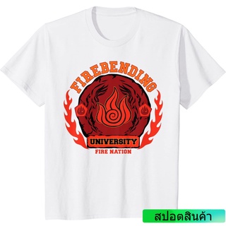 DRG เสื้อยืดขายดี เสื้อยืด ผ้าฝ้าย พิมพ์ลาย Fire bending University Fire Nation สําหรับผู้ชาย