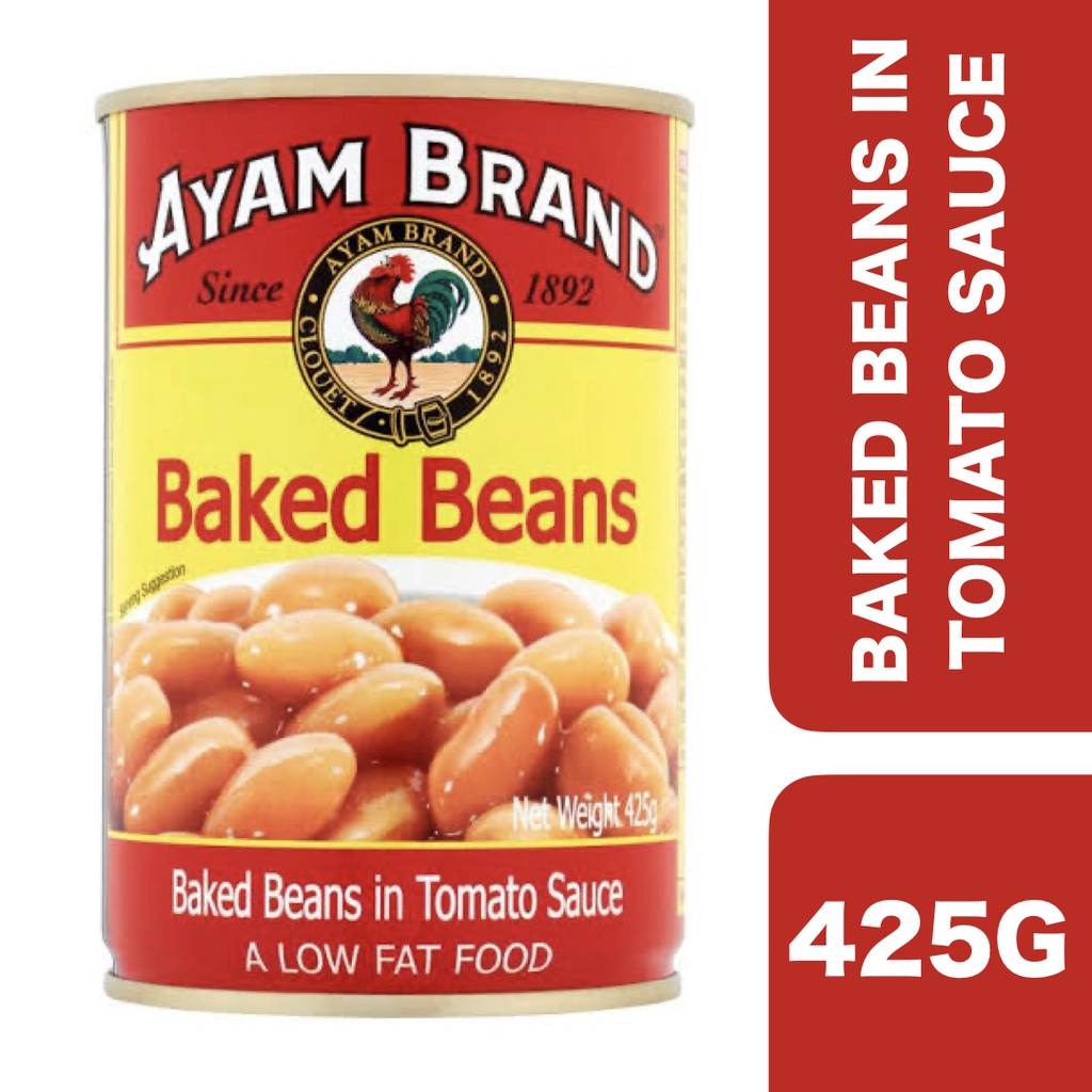 Ayam Baked Bean in Tomato Sauce 425g ++ อะยัม ถั่วขาวอบในซอสมะเขือเทศ 425 กรัม