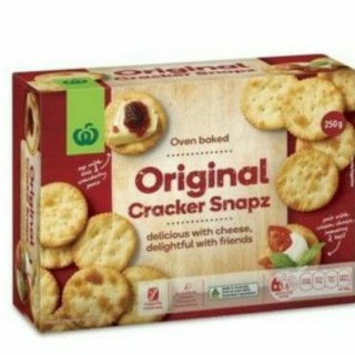 💥โปรสุดพิเศษ!!!💥 Woolworths Original  Cracker Snaps 250 g คุณภาพระดับพรีเมี่ยม