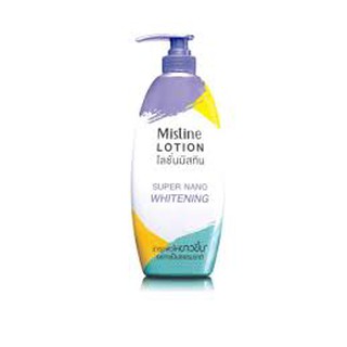 Mistine Super Nano Whitening Lotion 400ml. โลชั่นมิสทีน บำรุงผิวให้ขาวขึ้นอย่างเป็นธรรมชาติ