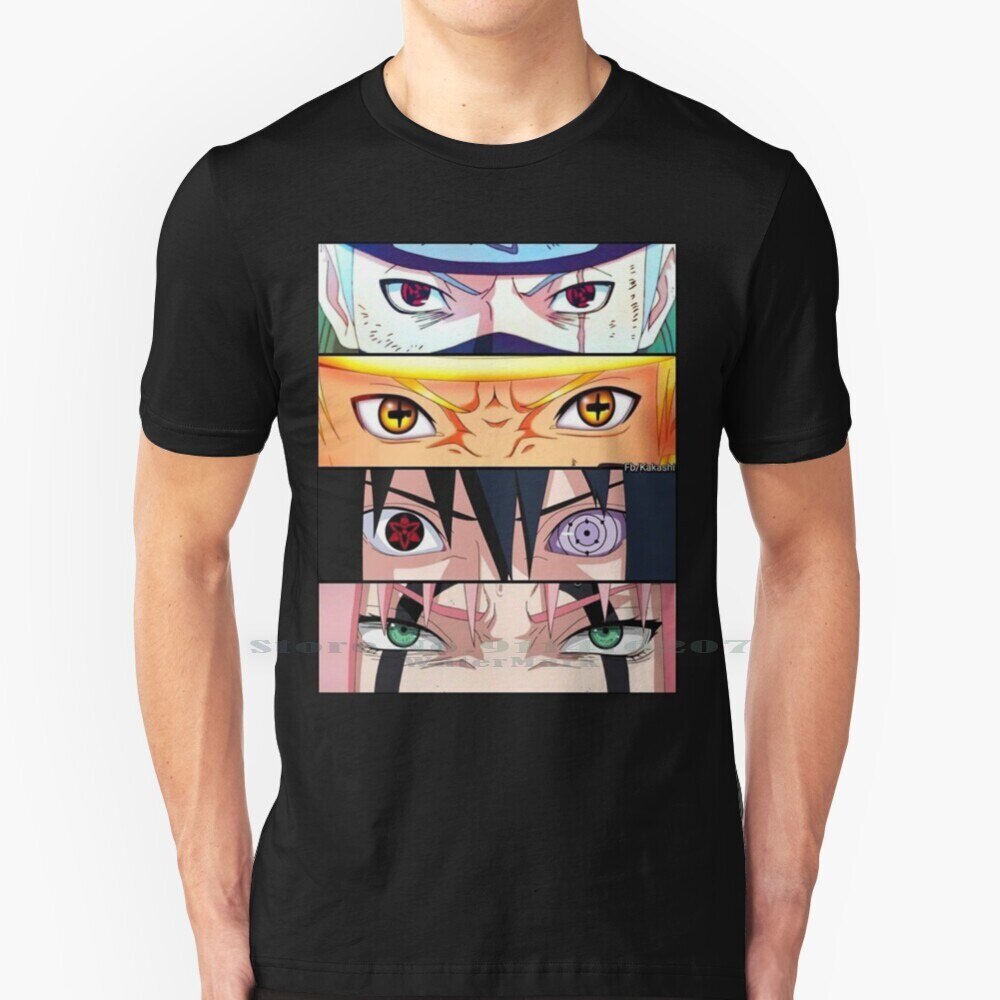 อะนิเมะทีม 7 T เสื้อ 100% ผ้าฝ้ายแท้อะนิเมะมังงะญี่ปุ่นใหม่ Cool สนุกทีม Sage Copy Cat Shounen