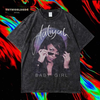 เสื้อยืด พิมพ์ลาย Tryworldbdg OFFICIAL "AALIYAH" | เสื้อยืด ซักได้ | หินล้าง | เสื้อยืด ขนาดใหญ่ | เสื้อยืด ลาย RAP TEE