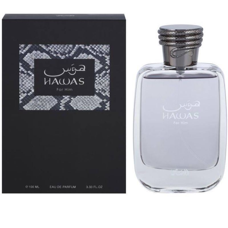 แท้100% น้ำหอมอาหรับ​ Rasasi Hawas for Him Eau de Parfum 100ml. น้ำหอม​ดูไบ​น้ำหอม​ ผู้ชาย​