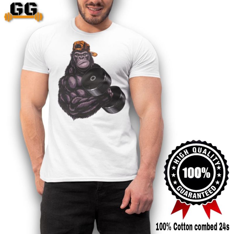 เสื้อยืดกีฬา King Kong Dumbell DAILY WEAR GYM FITNESS