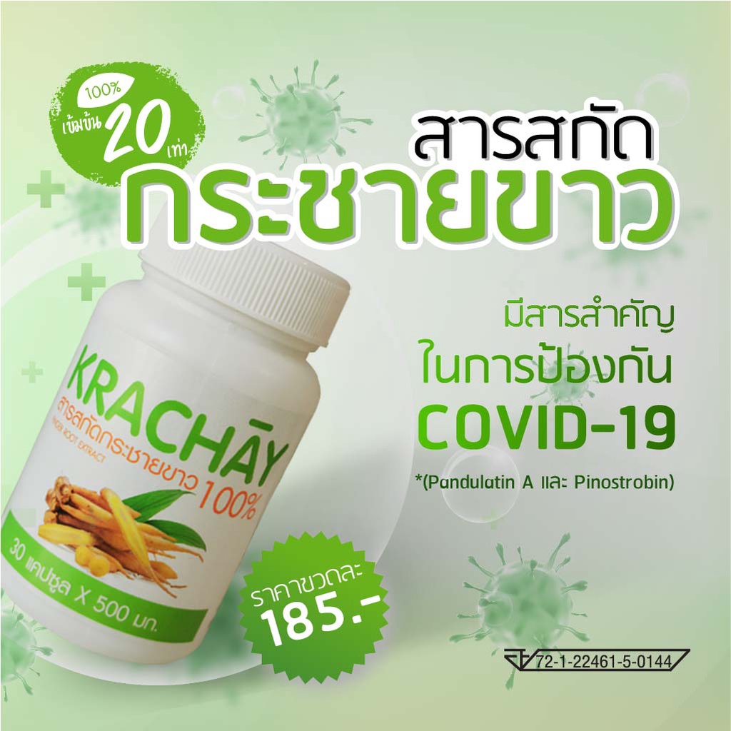 กระชายขาวสกัด ⭕ กระชายสกัดเข้มข้น 100%  เพิ่มภูมิคุ้มกัน แก้กรดไหลย้อน ท้องอืด รูปที่ 5