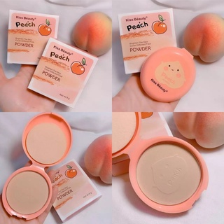 Kiss Beauty Peach Powder แป้งพัฟลูกพีช