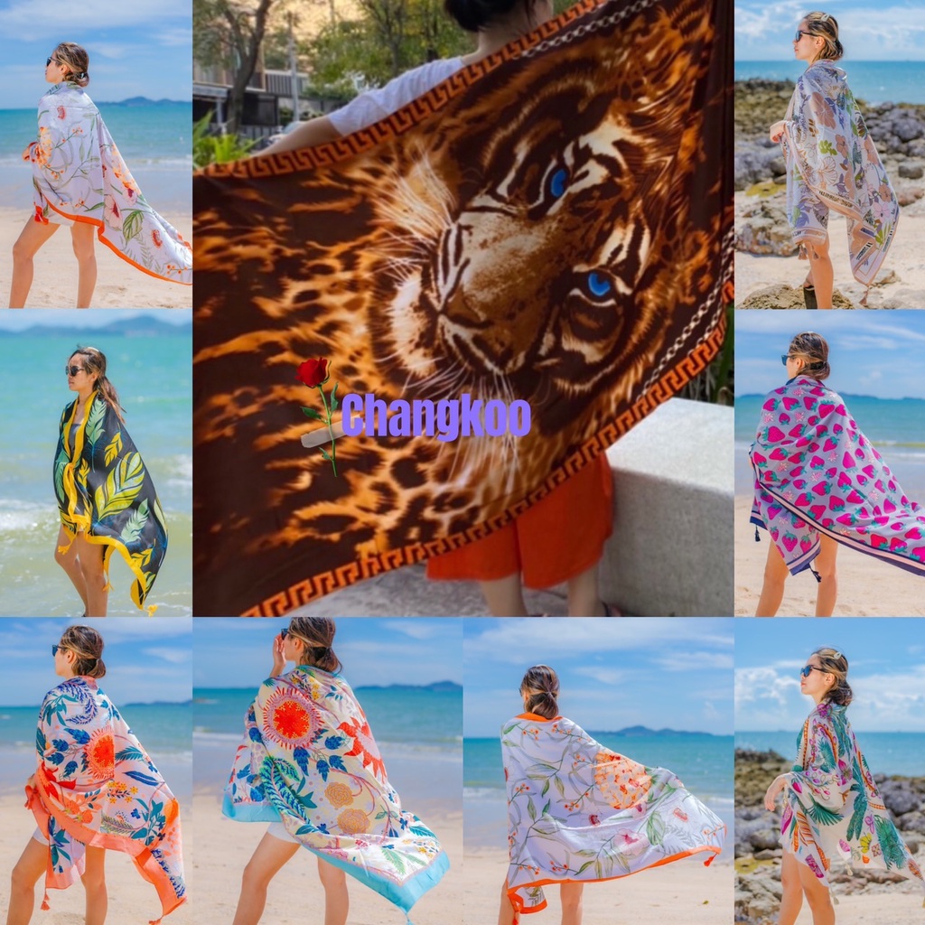 ผ้าคลุมไหล่ ผ้าพันคอ ของขวัญ ของฝาก สามารถกันหนาว กันลม กันแดด ของใหม่ ราคาสุดคุ้ม พร้อมส่งในไทย