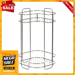 ชั้นเข้ามุมสเตนเลส2ชั้นKECH#HWS147-A ชั้นวางของในครัว CORNER RACK KECH HWS147-A 2-TIER STAINLESS STEEL 304