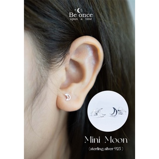ต่างหูเงินแท้ 925  รุ่น Mini  Moon