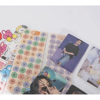 กระเป๋าเก็บภาพ A5 Binder แขน 1/2/4P อัลบั้มภาพเติมการ์ดด้านใน Photocard ตกแต่งบ้านอัลบั้มรูปหน้า Storage-10 ชิ้น/เซ็ต