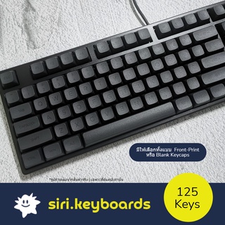 [พร้อมส่ง] Gentleman All Black Keycaps, Front Print/Blank/No Print ปุ่มคีย์บอร์ด 125 ปุ่ม (ANSI/PBT/XDA V2)