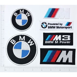 BMW Logo บีเอ็มดับบิว โลโก้ ตัวรีดติดเสื้อ เย็บติดเสื้อ อุปกรณ์ตกแต่งกาย