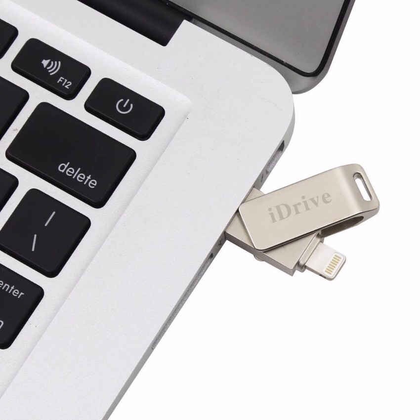 iDrive - iDiskk Pro USB 2.0 128GB แฟลชไดร์ฟสำรองข้อมูล iPhone,IPad แบบหมุน