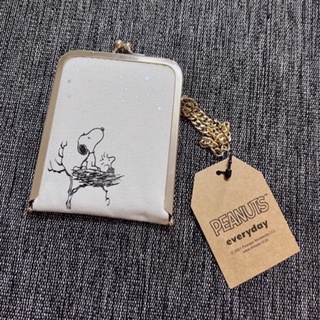 [พร้อมส่ง] กระจกพกพา + ที่ใส่บัตร Snoopy